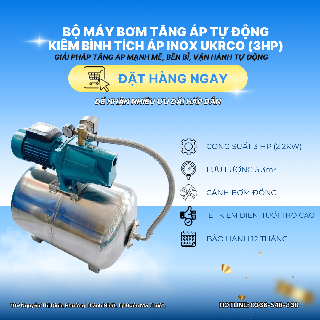 Bộ bơm & bình áp suất