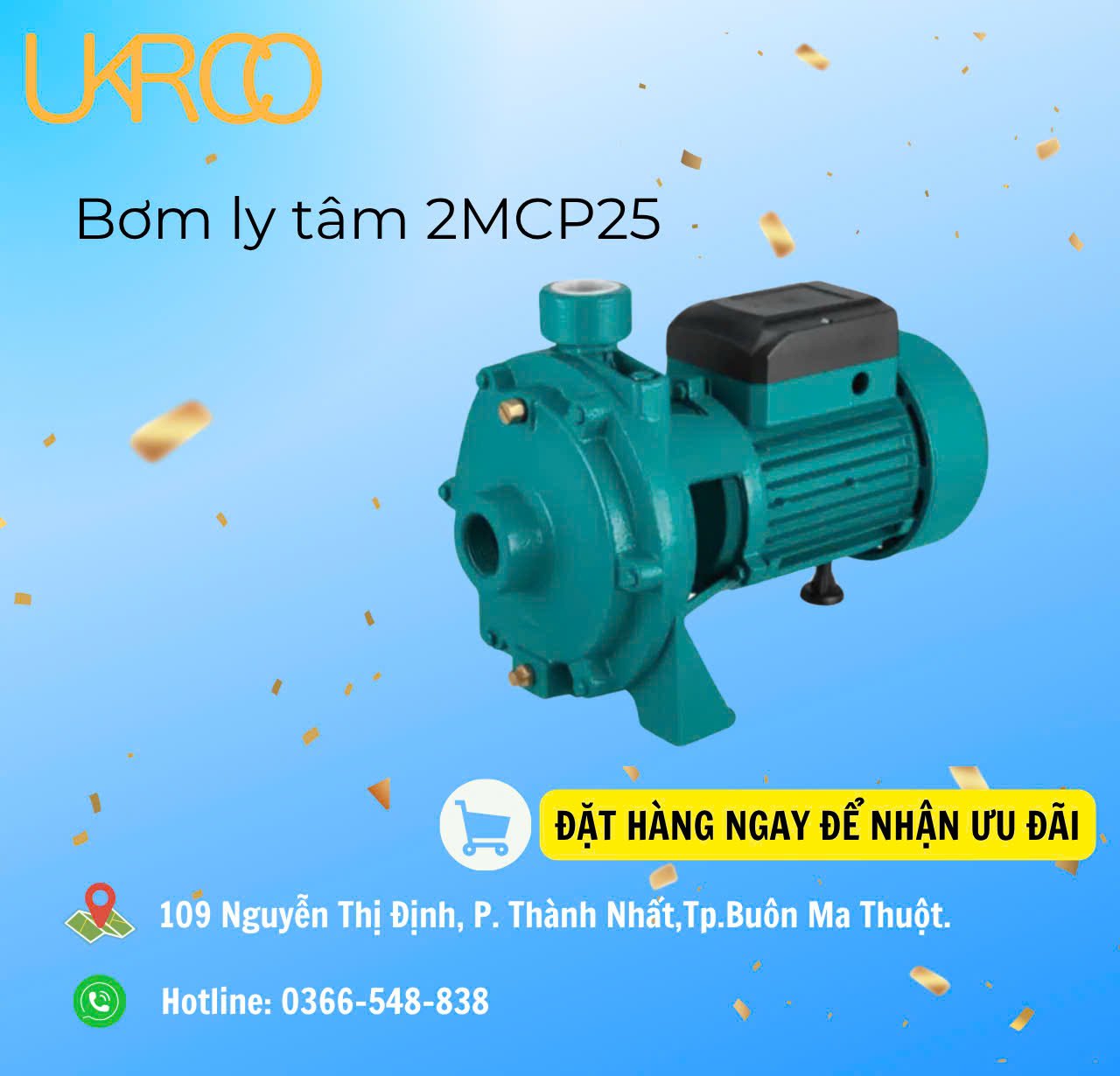 Máy bơm nước ly tâm 2MCP25