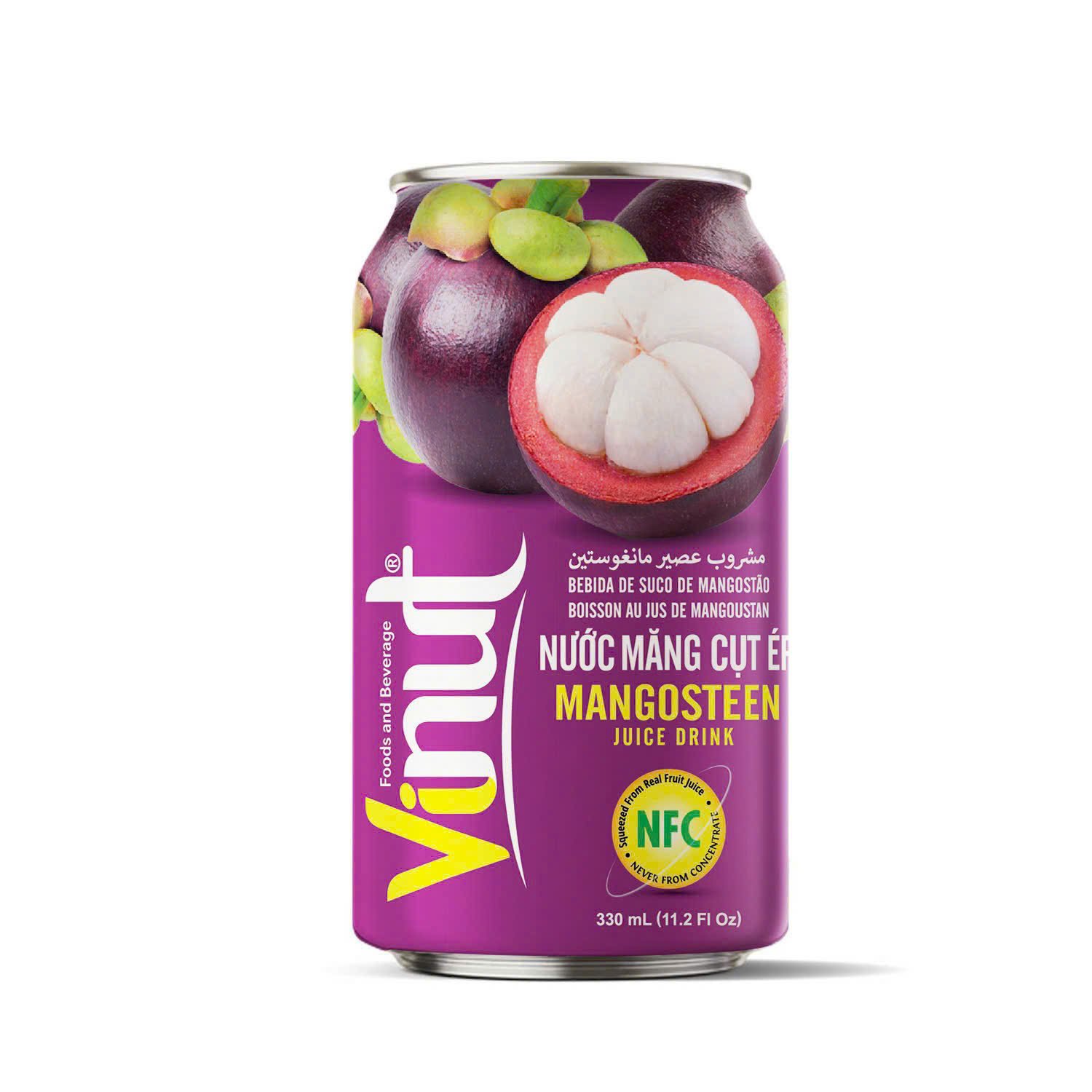 Nước Ép Măng Cụt VINUT Đóng Lon 330ml