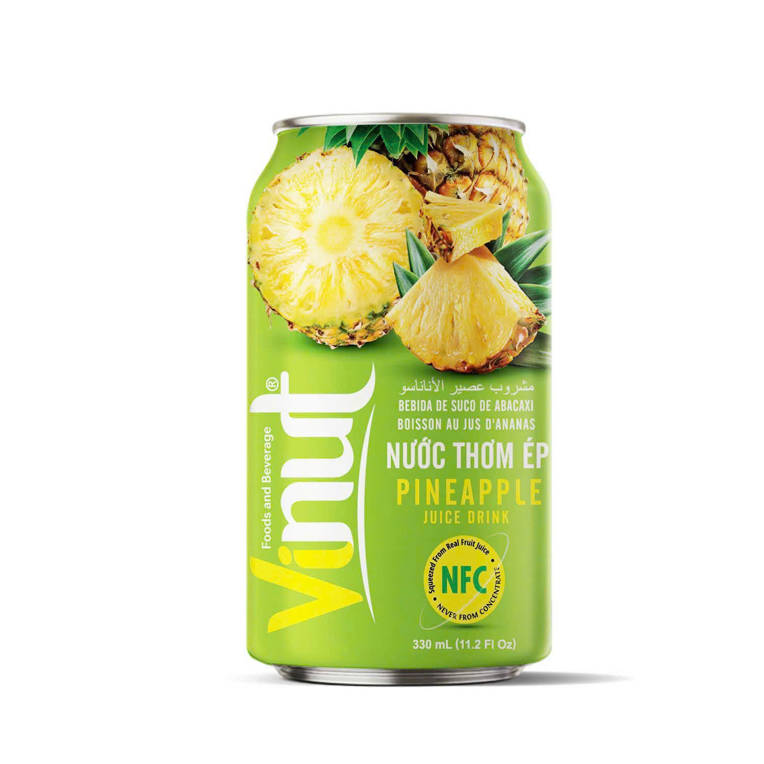 Nước Ép Thơm (Dứa) VINUT Đóng Lon 330ml